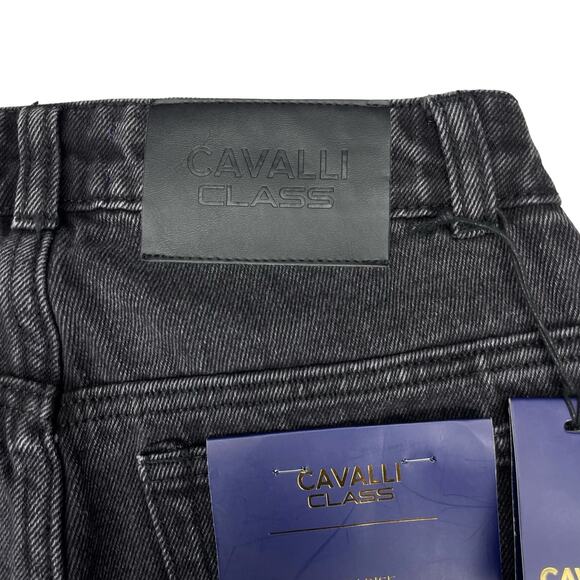NWT CAVALLI CLASS Roberto Cavalli High Rise Straight Cropped Jean Sz 25 - Picture 6 of 7